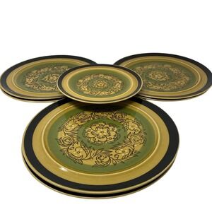 Lot of 7 Vtg International Stoneware Japan Montezuma 12" & 7.5" Plate S-133R